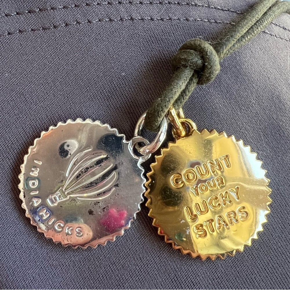 India Hicks 2 retired tokens & leather strand necklace